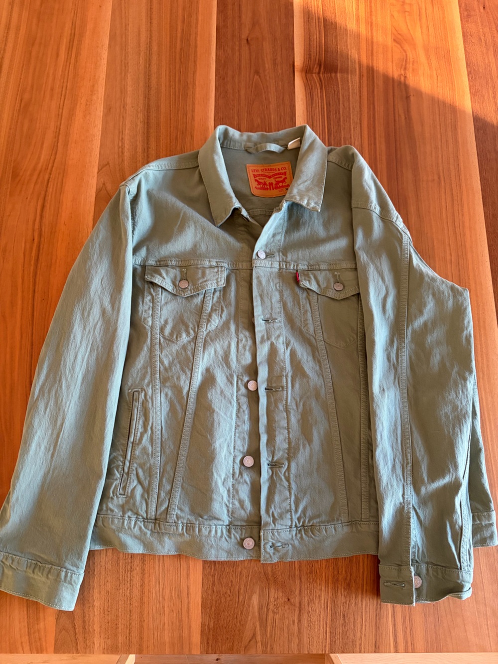 Levi's Men's Sage Green Lightweight Denim Jacket